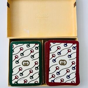 Gucci Red and Green Playing Cards